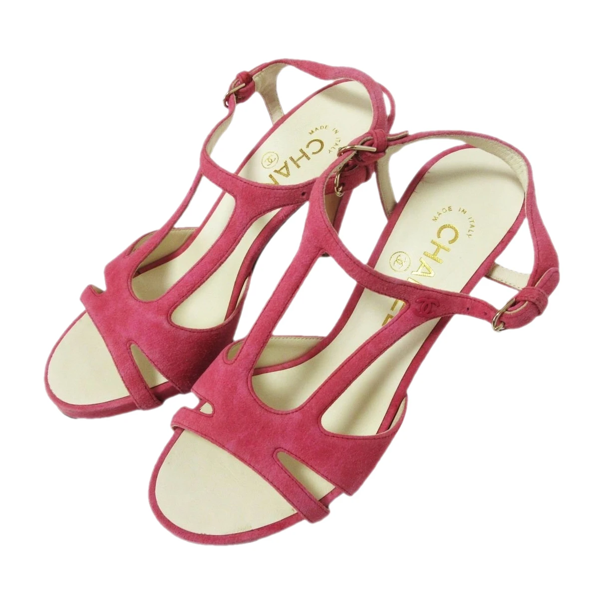 Pre-owned Chanel Sandal In Pink