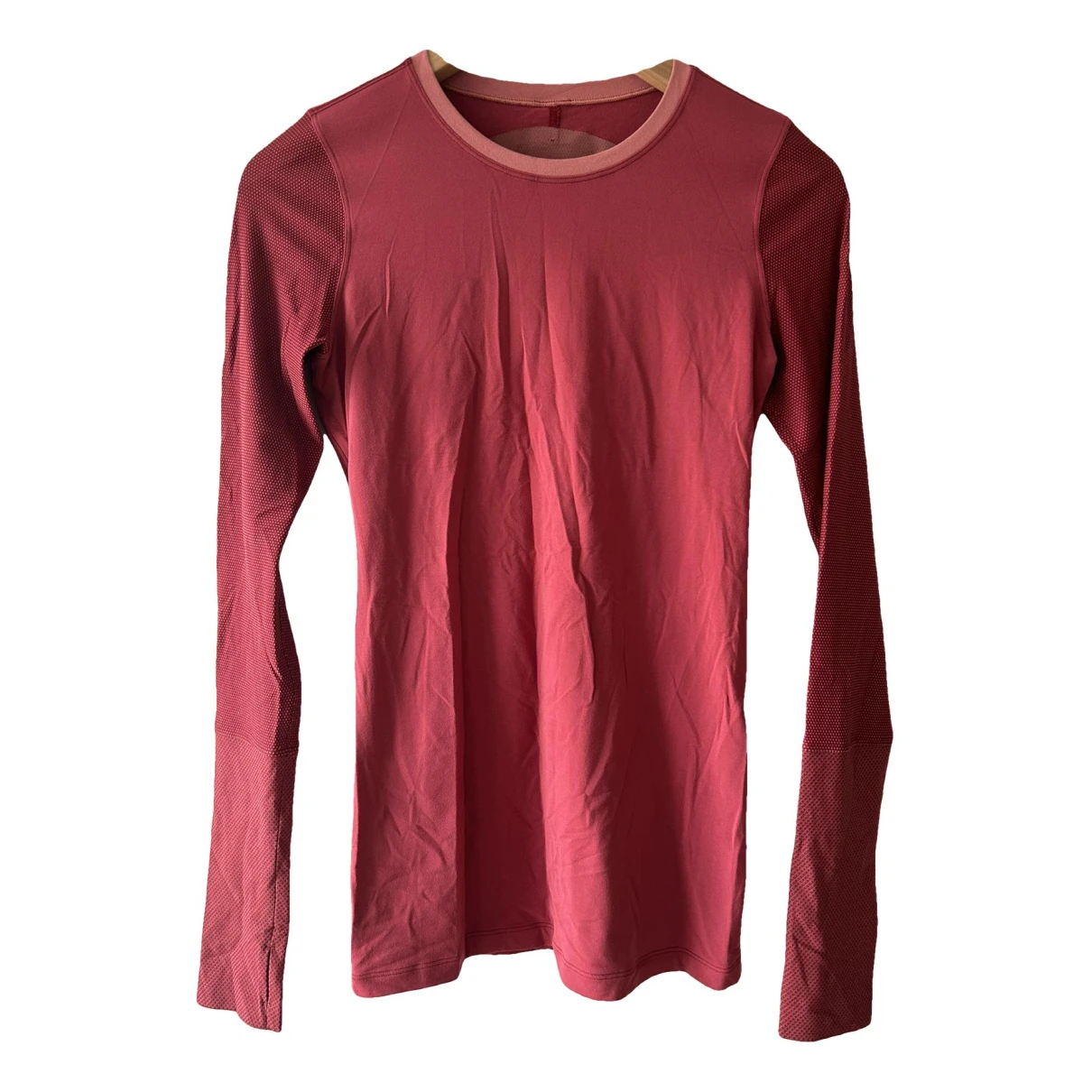Pre-owned Lululemon Jersey Top In Red