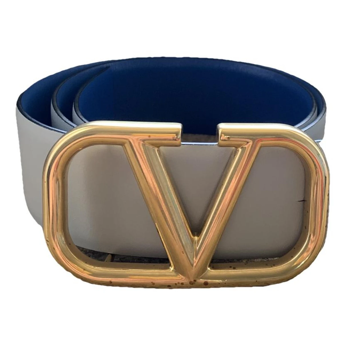 Pre-owned Valentino Garavani Vlogo Leather Belt In Other