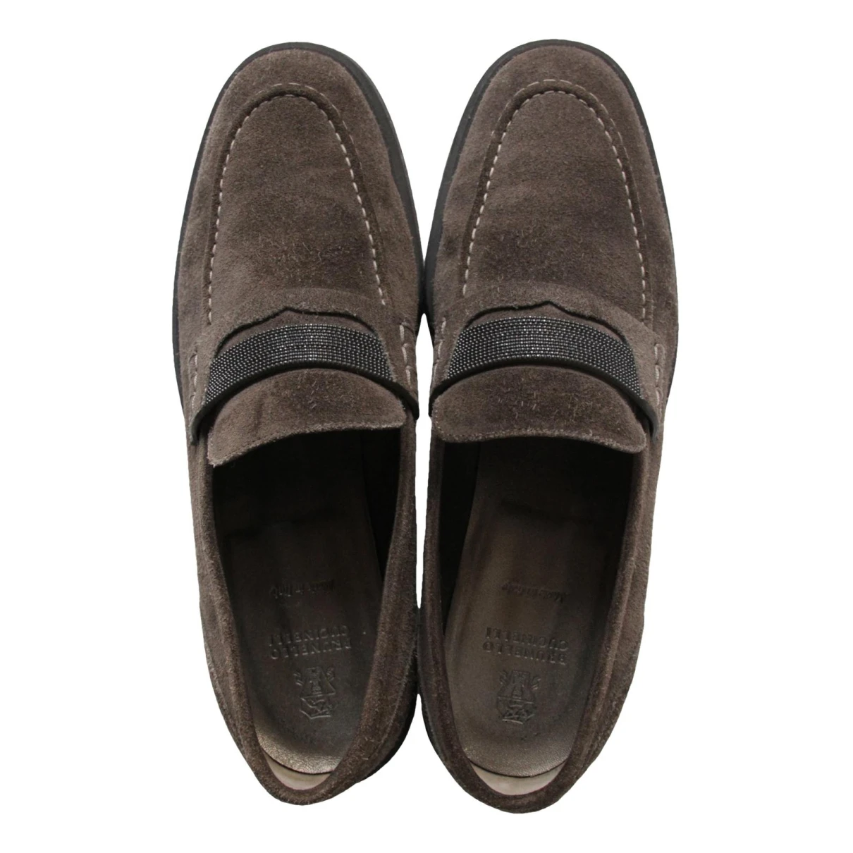 Pre-owned Brunello Cucinelli Flats In Brown