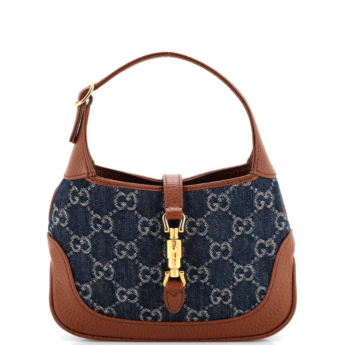 Pre-owned Gucci Leather Crossbody Bag In Blue