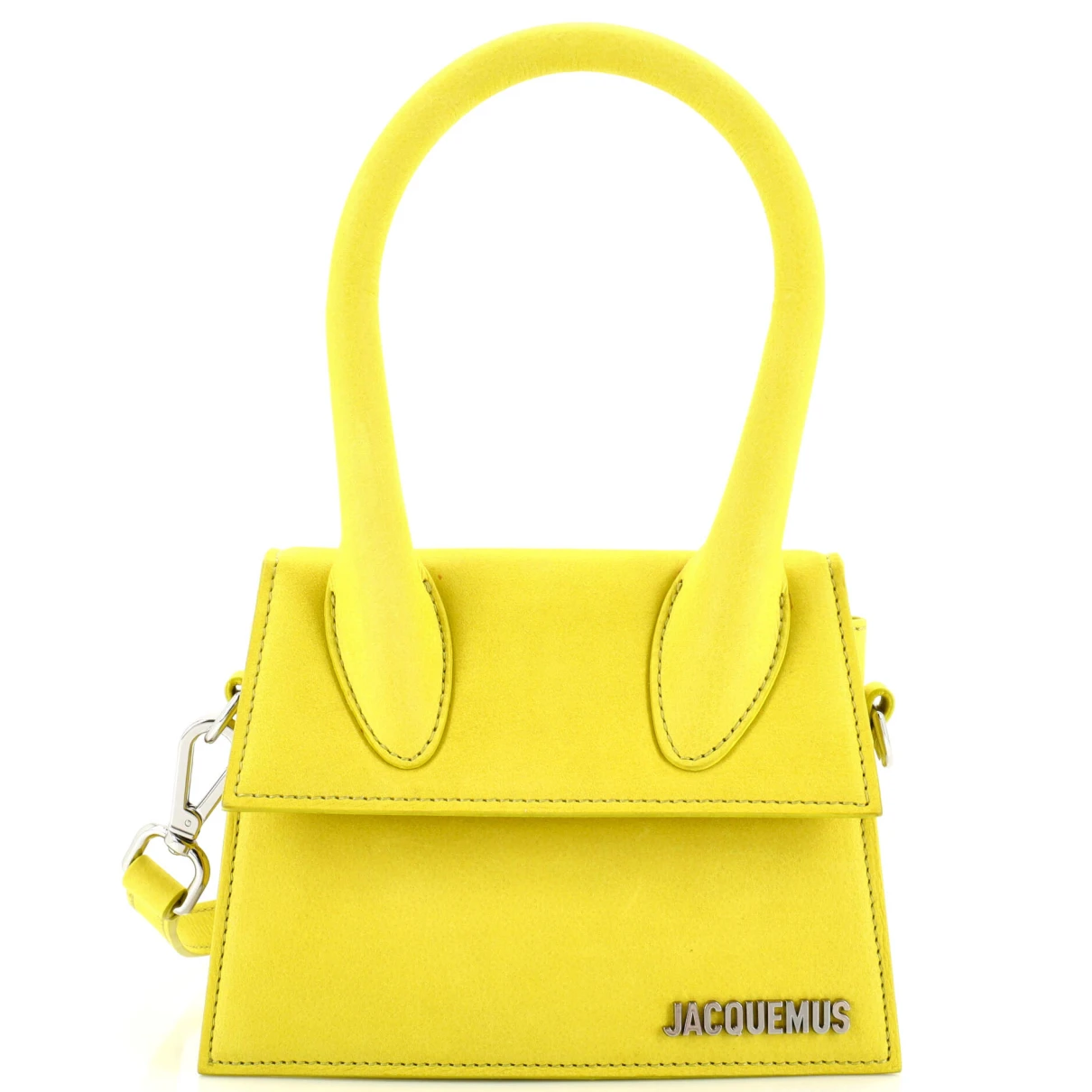Pre-owned Jacquemus Leather Handbag In Yellow