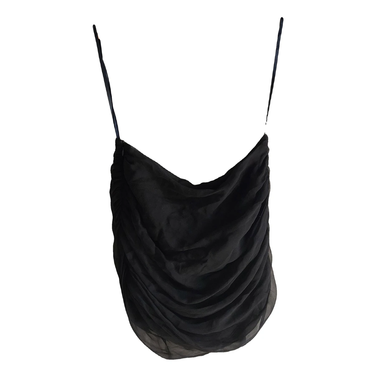 Pre-owned Dsquared2 Silk Top In Black