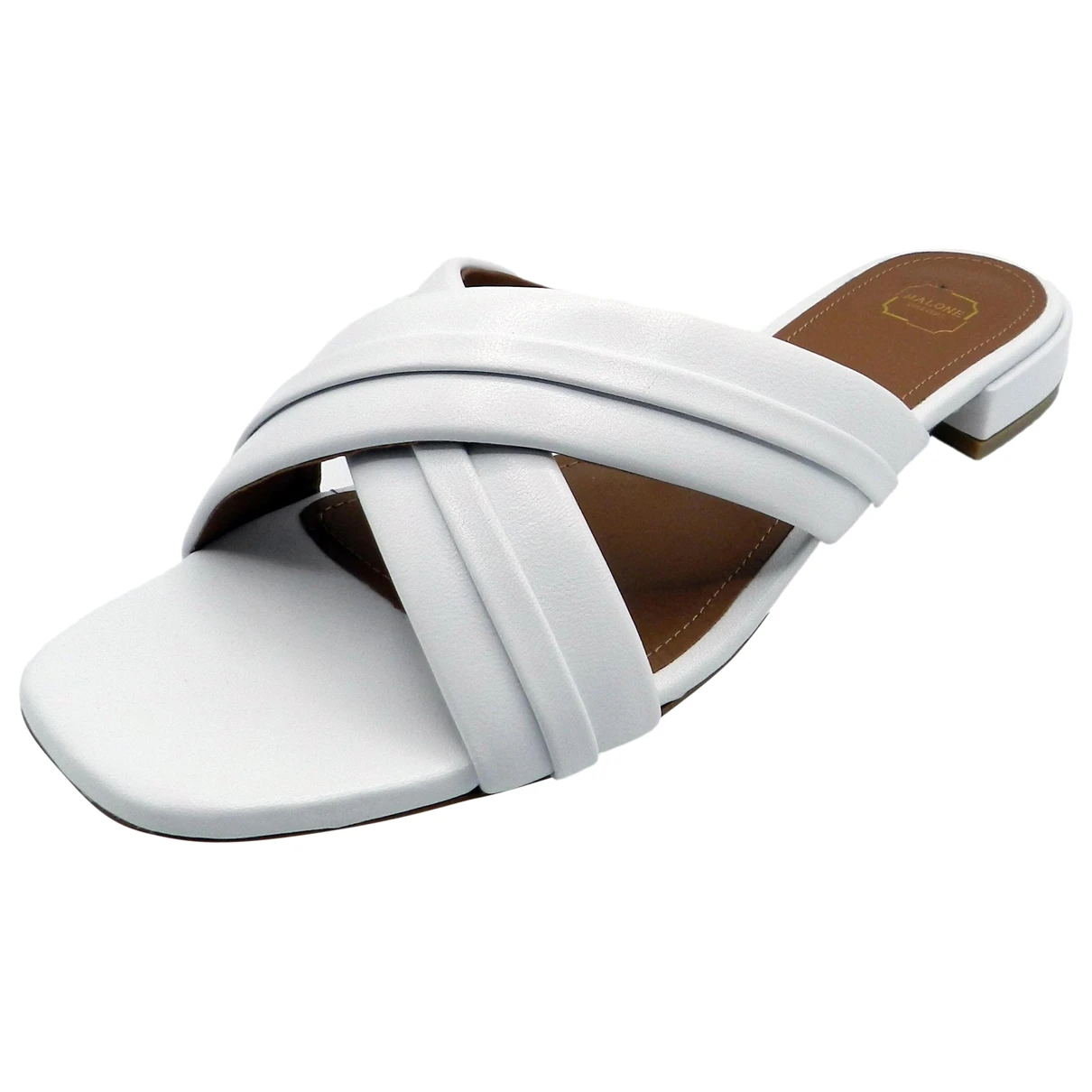 Pre-owned Malone Souliers Leather Sandal In White