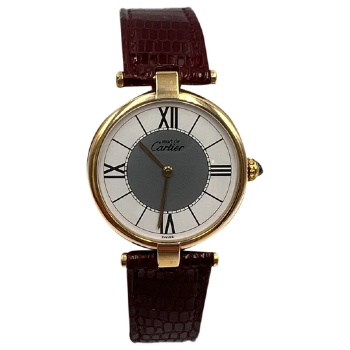 Pre-owned Cartier Must Vendôme Watch In White