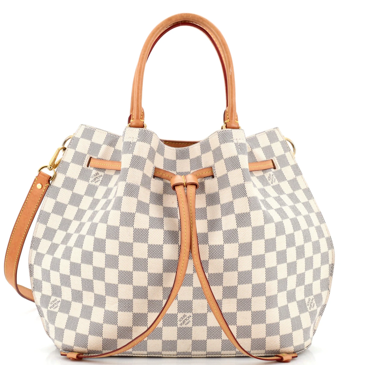 Pre-owned Louis Vuitton Cloth Tote In White