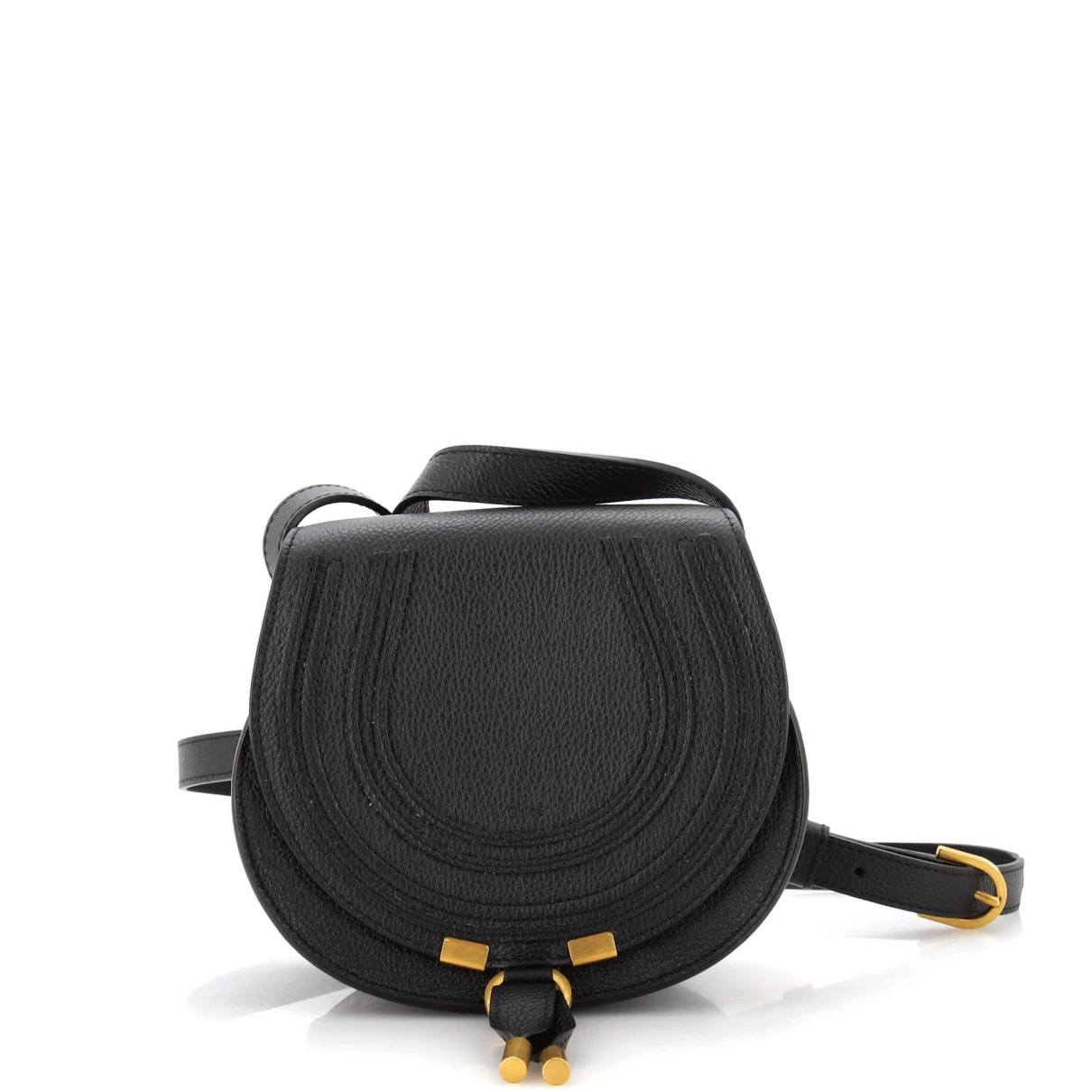 Pre-owned Chloé Leather Crossbody Bag In Black