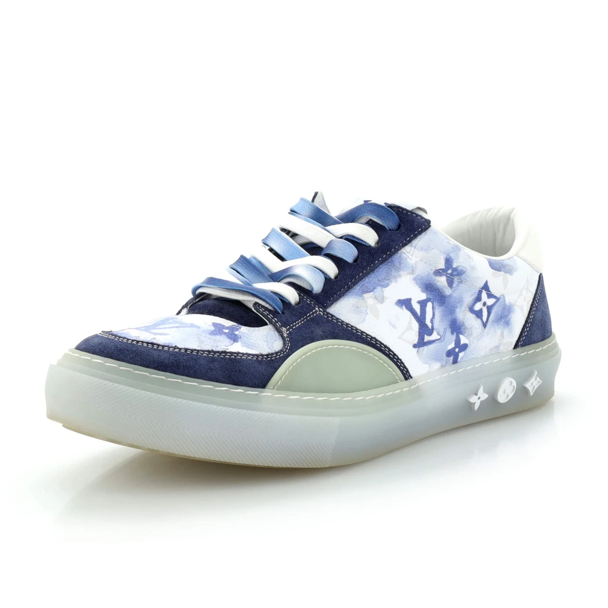 Pre-owned Louis Vuitton Trainers In Blue