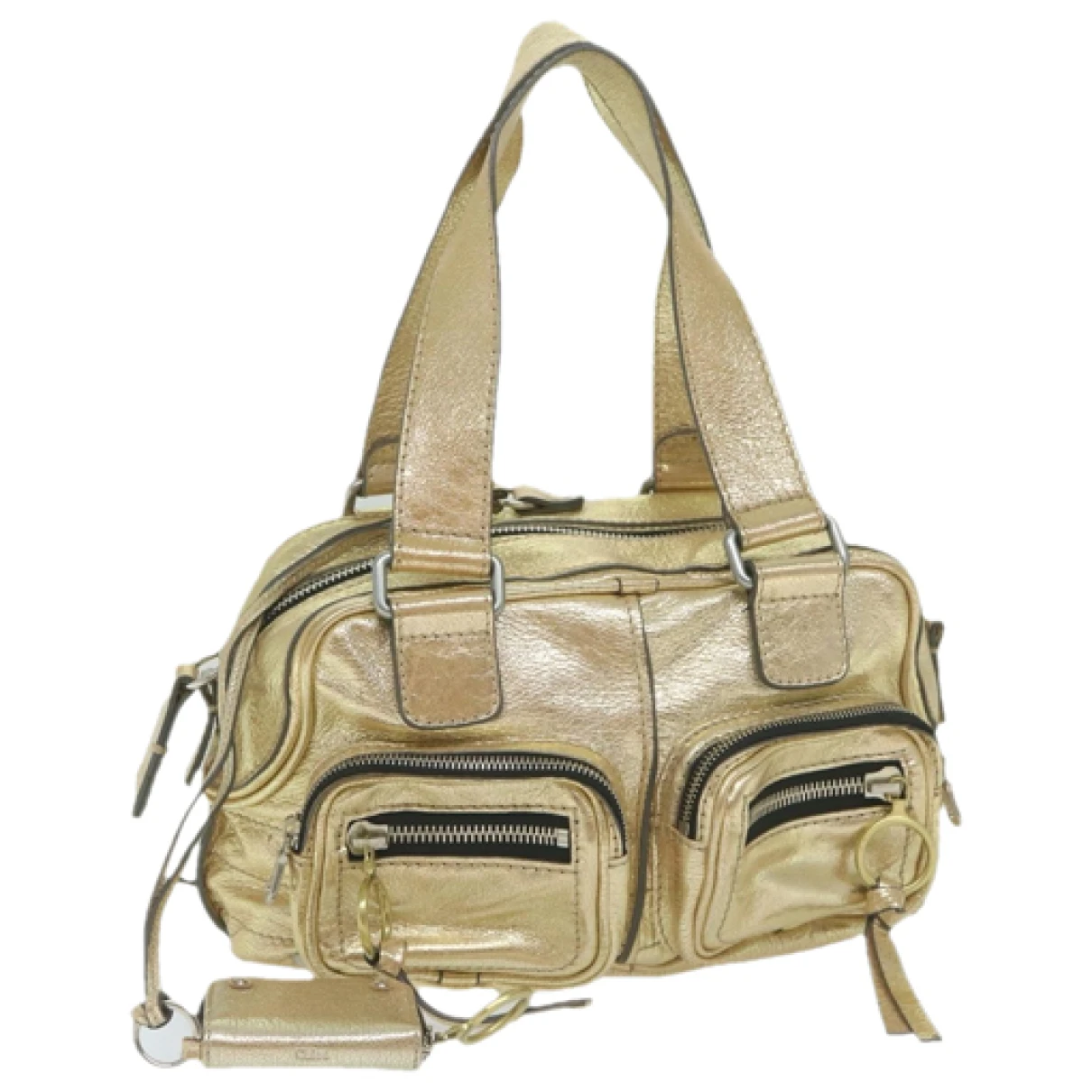 Pre-owned Chloé Leather Handbag In Gold