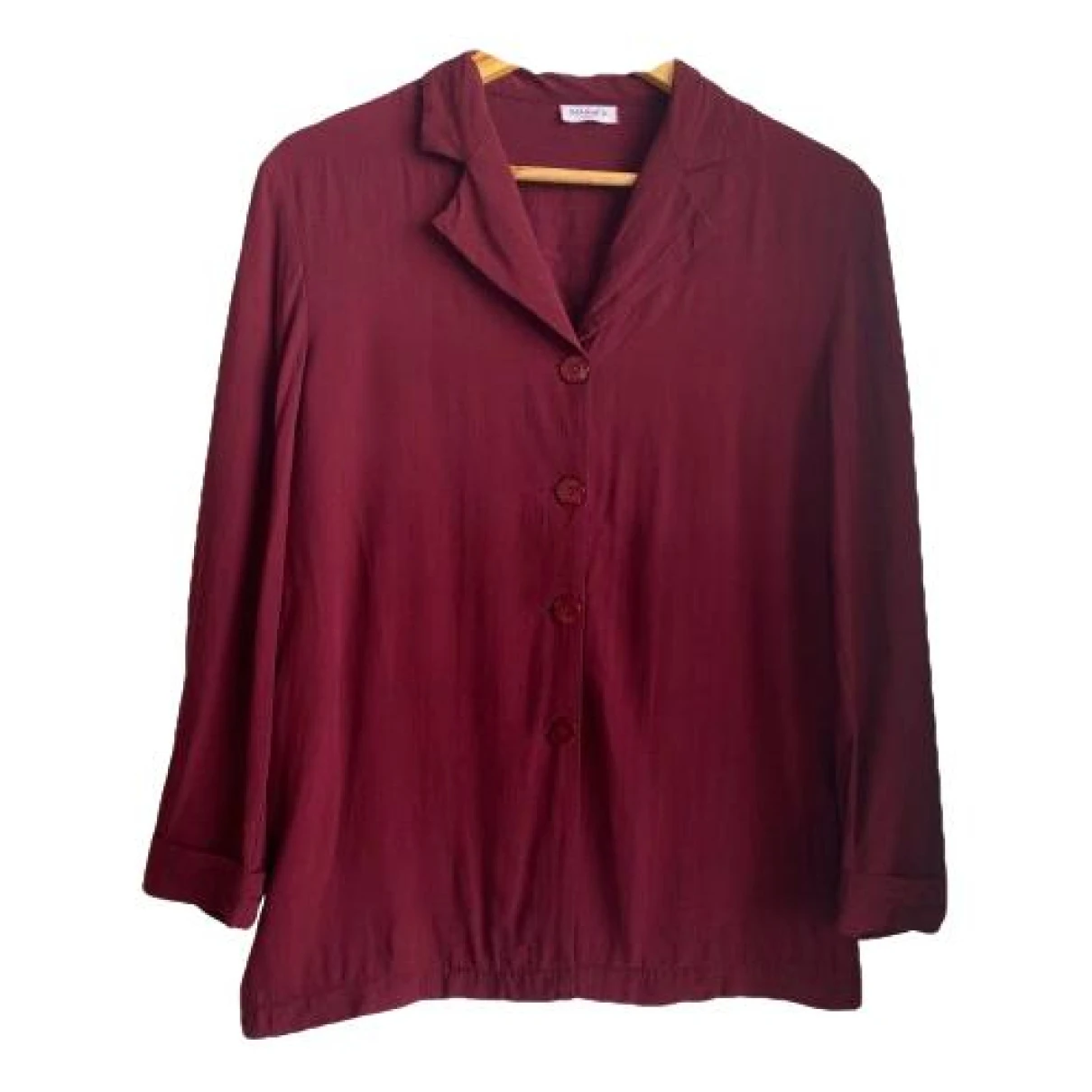 Pre-owned Max & Co Blouse In Burgundy