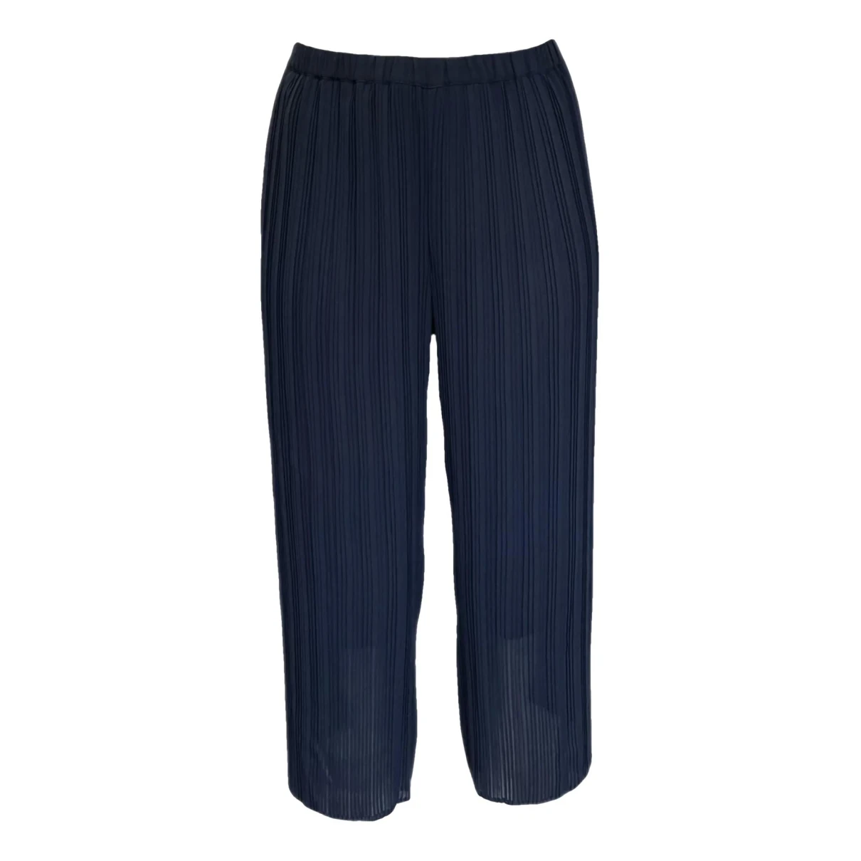 Pre-owned Marina Rinaldi Large Pants In Navy