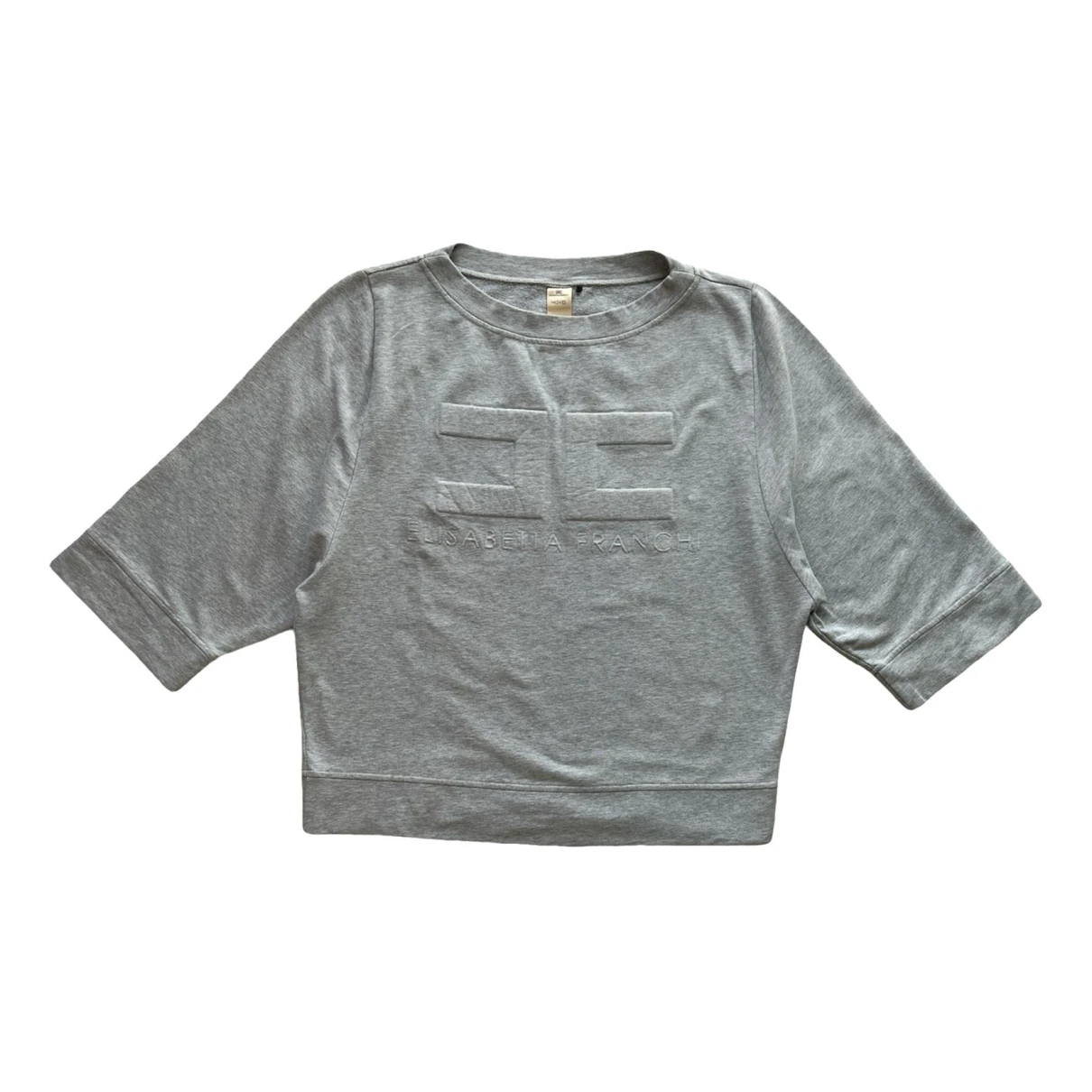 Pre-owned Elisabetta Franchi Sweatshirt In Grey