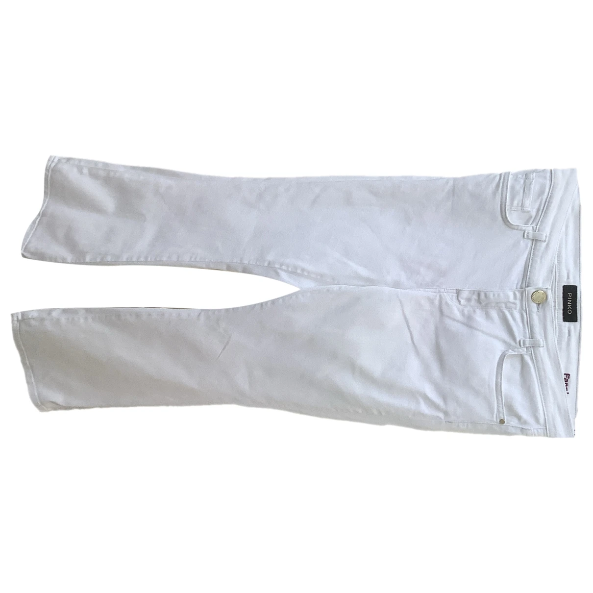 Pre-owned Pinko Jeans In White