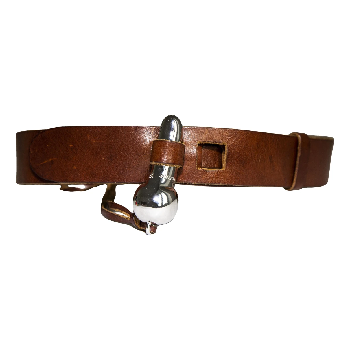 Pre-owned Vivienne Westwood Leather Belt In Brown