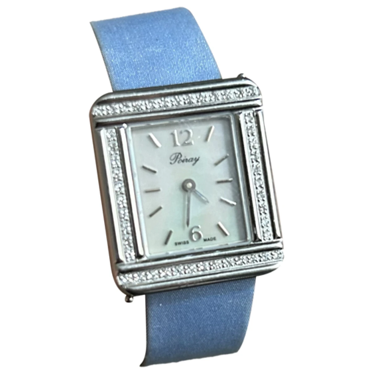 Pre-owned Poiray Ma Première Diamants Watch In Silver