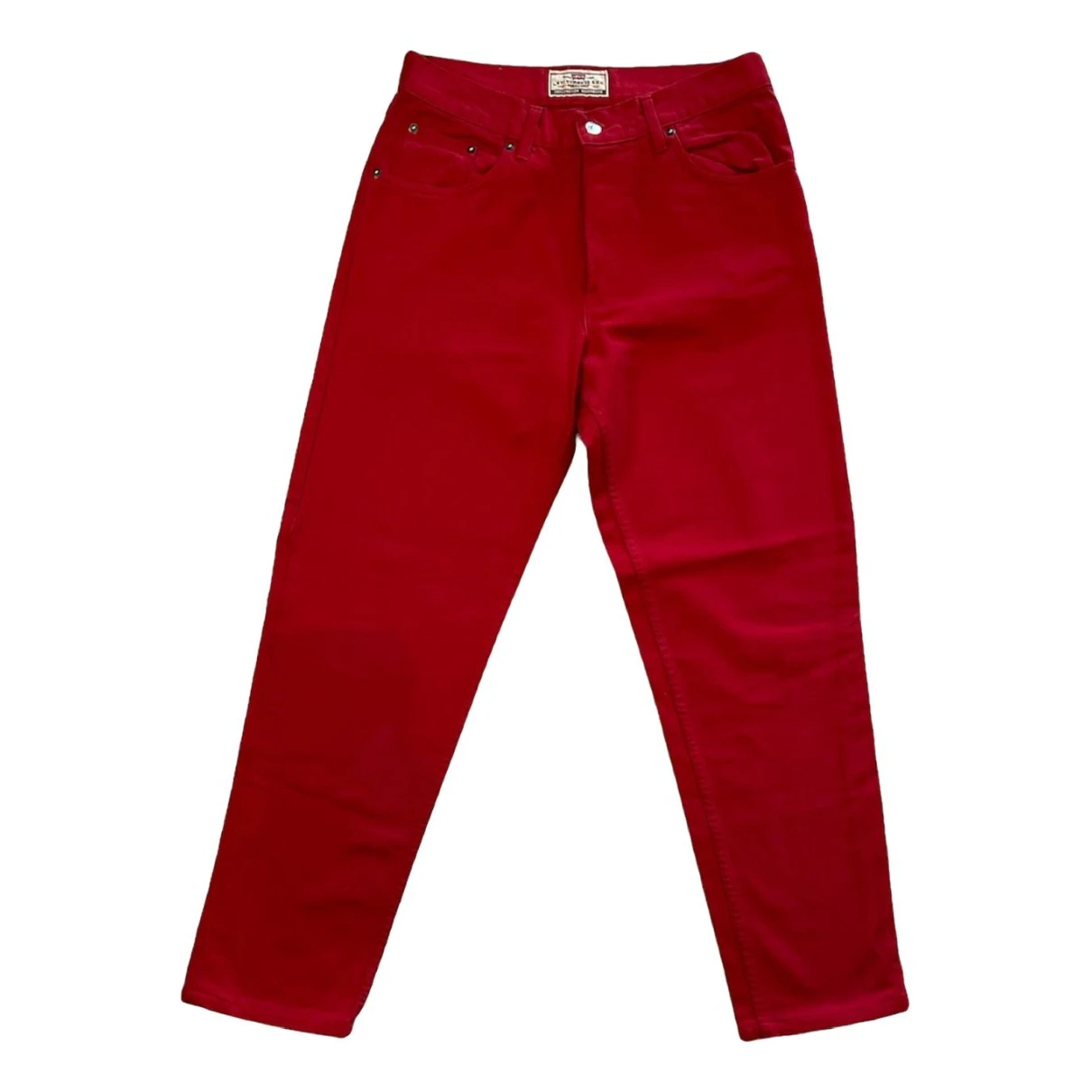 Pre-owned Levi's Straight Jeans In Red