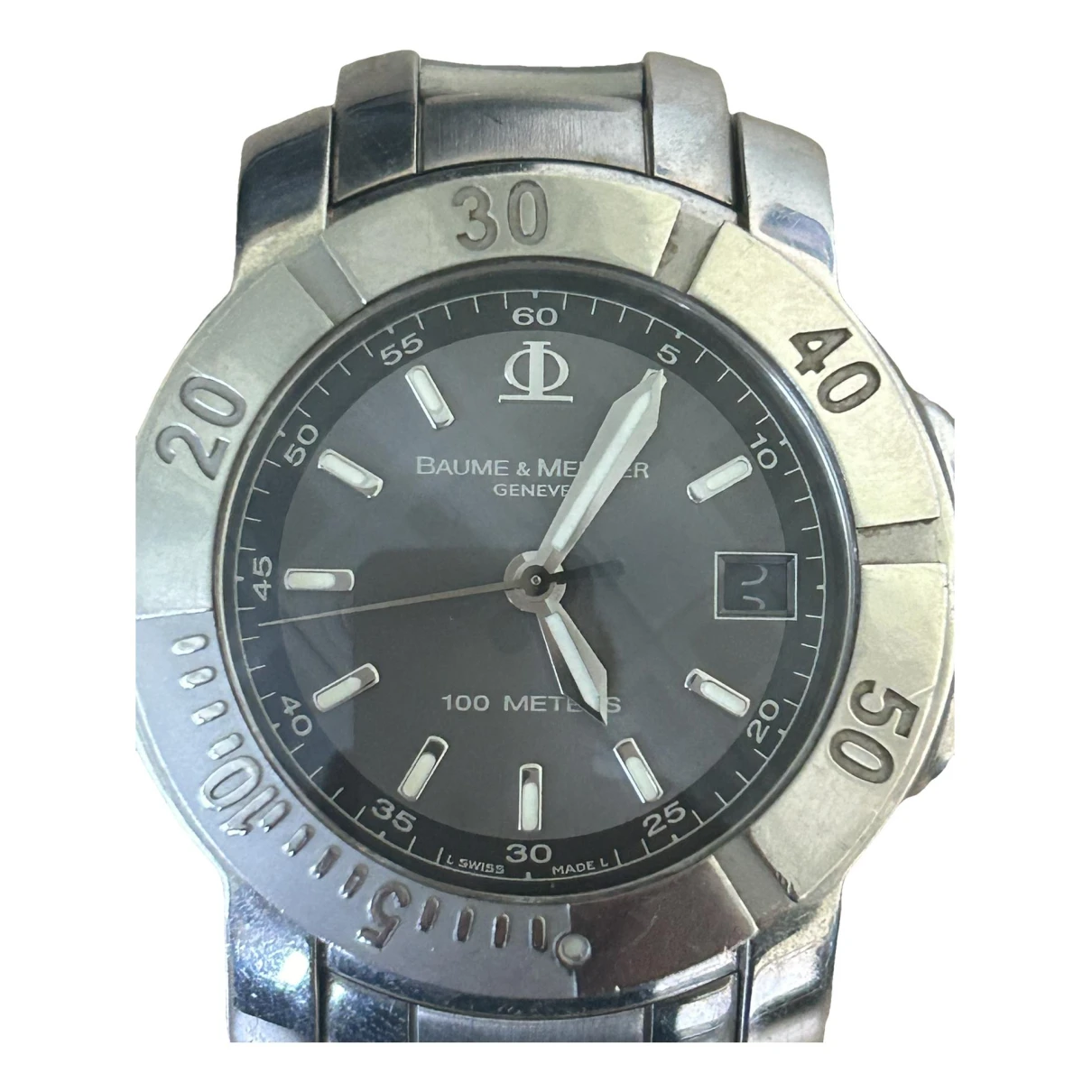 Pre-owned Baume Et Mercier Watch In Silver