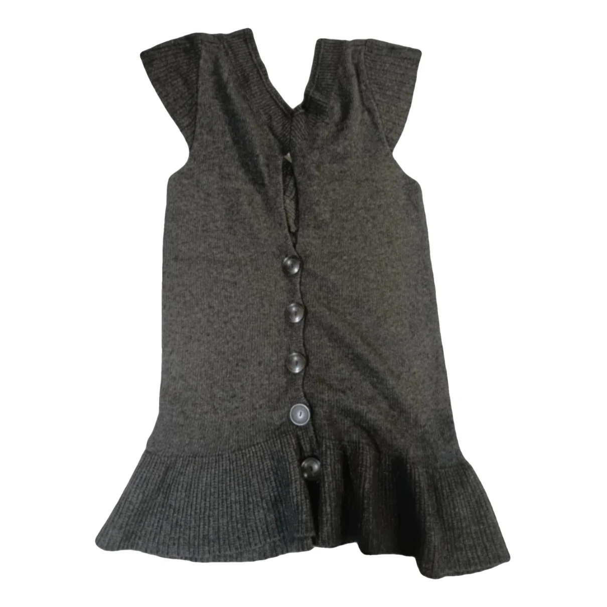 Pre-owned Guess Cashmere Mini Dress In Grey