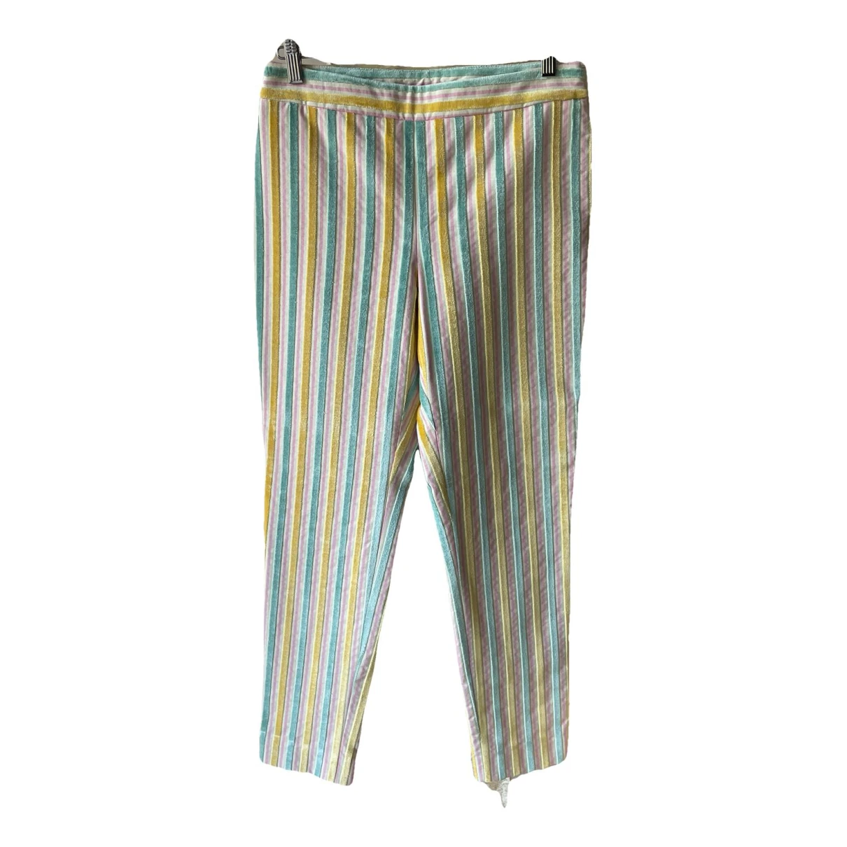 Pre-owned Moschino Carot Pants In Yellow