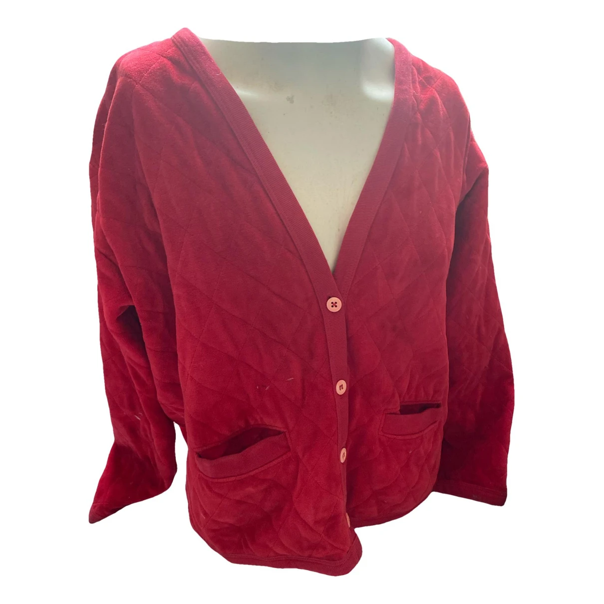 Pre-owned Sonia Rykiel Velvet Short Vest In Red