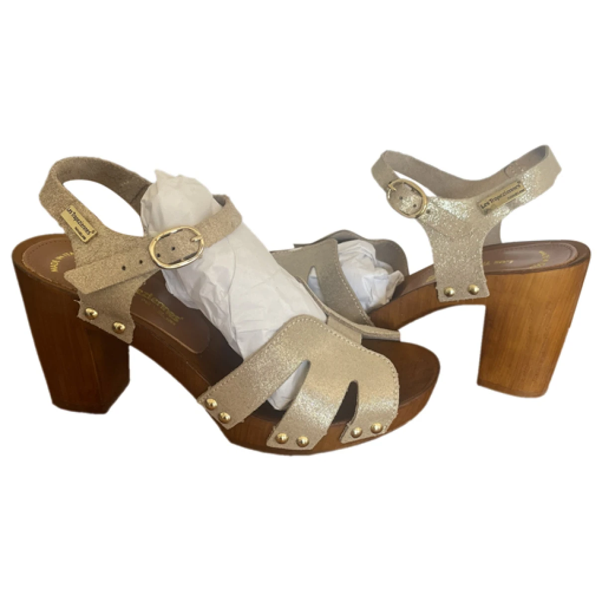 Pre-owned Les Tropeziennes Leather Sandals In Gold