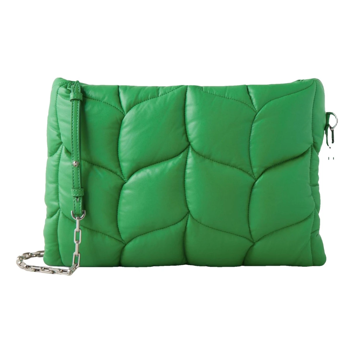 Pre-owned Mulberry Leather Clutch Bag In Green