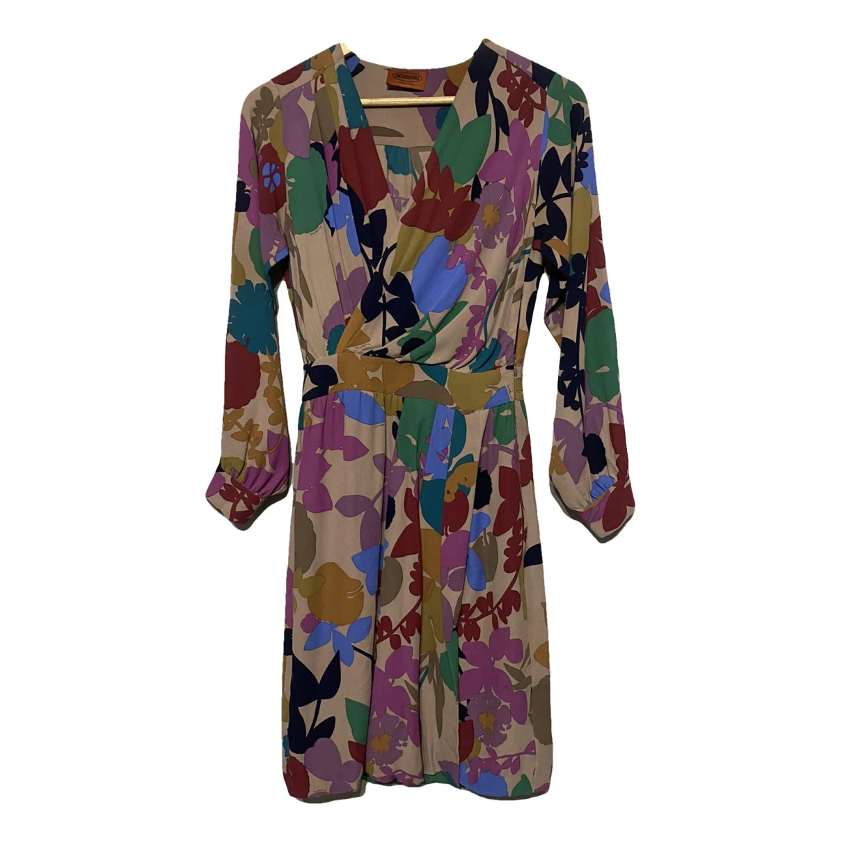 Pre-owned Missoni Silk Mid-length Dress In Multicolour
