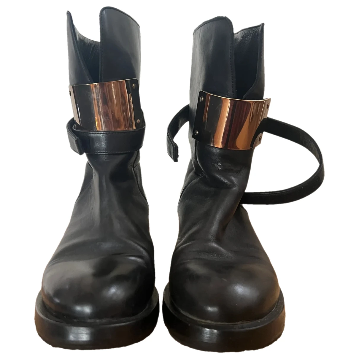 Pre-owned Dorothee Schumacher Leather Ankle Boots In Black