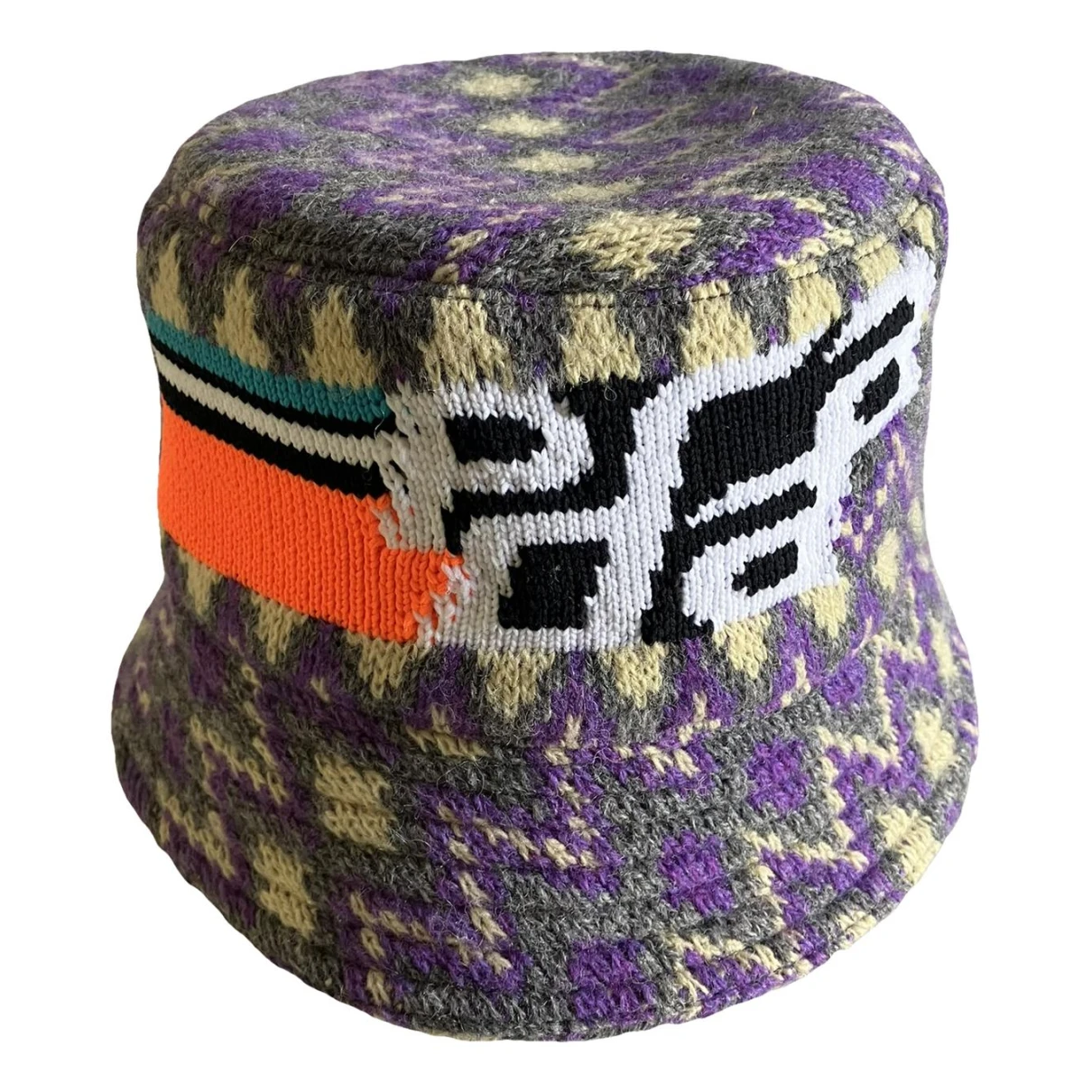 Pre-owned Prada Wool Hat In Purple