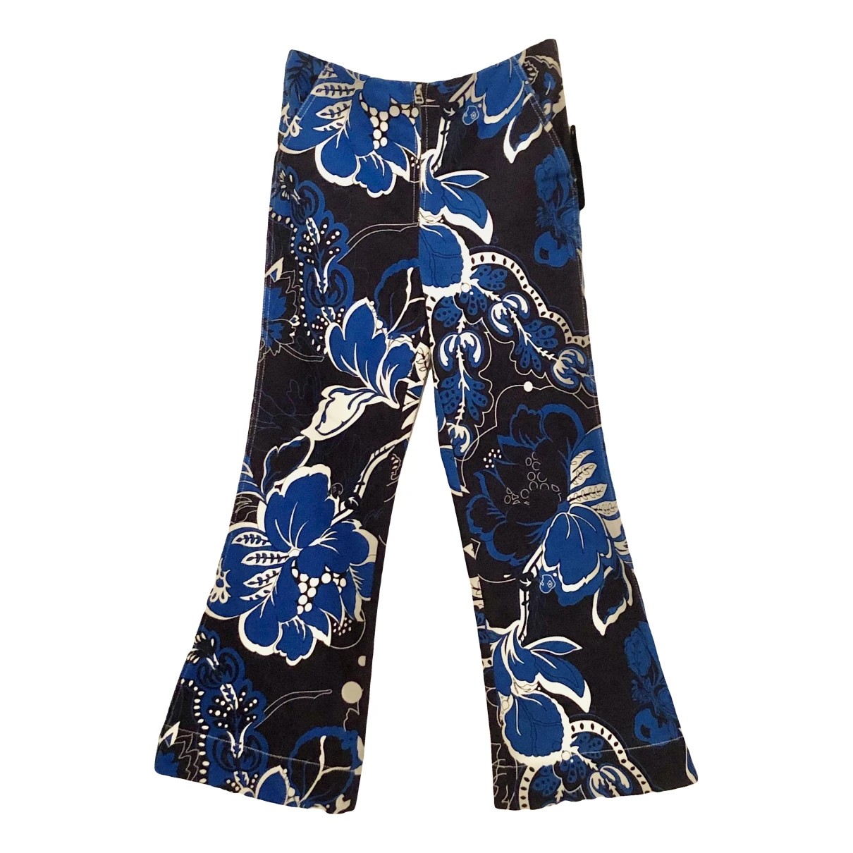 Pre-owned By Malene Birger Trousers In Blue