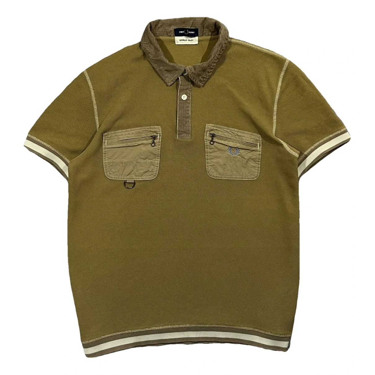 Pre-owned Fred Perry Polo Shirt In Camel