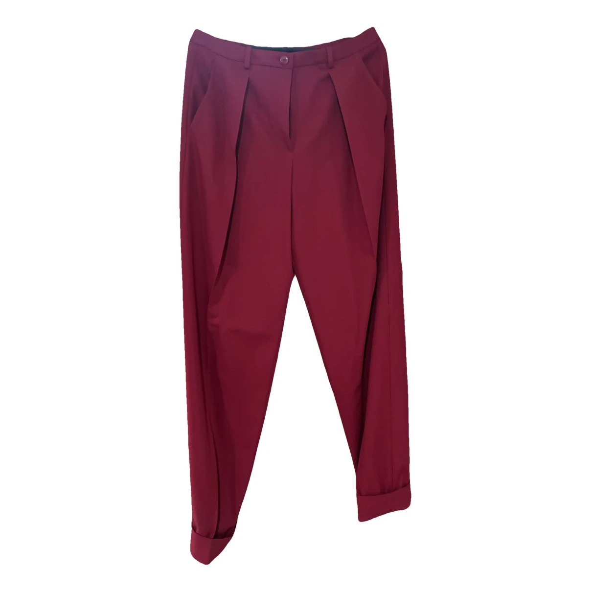 Pre-owned Emporio Armani Large Pants In Red