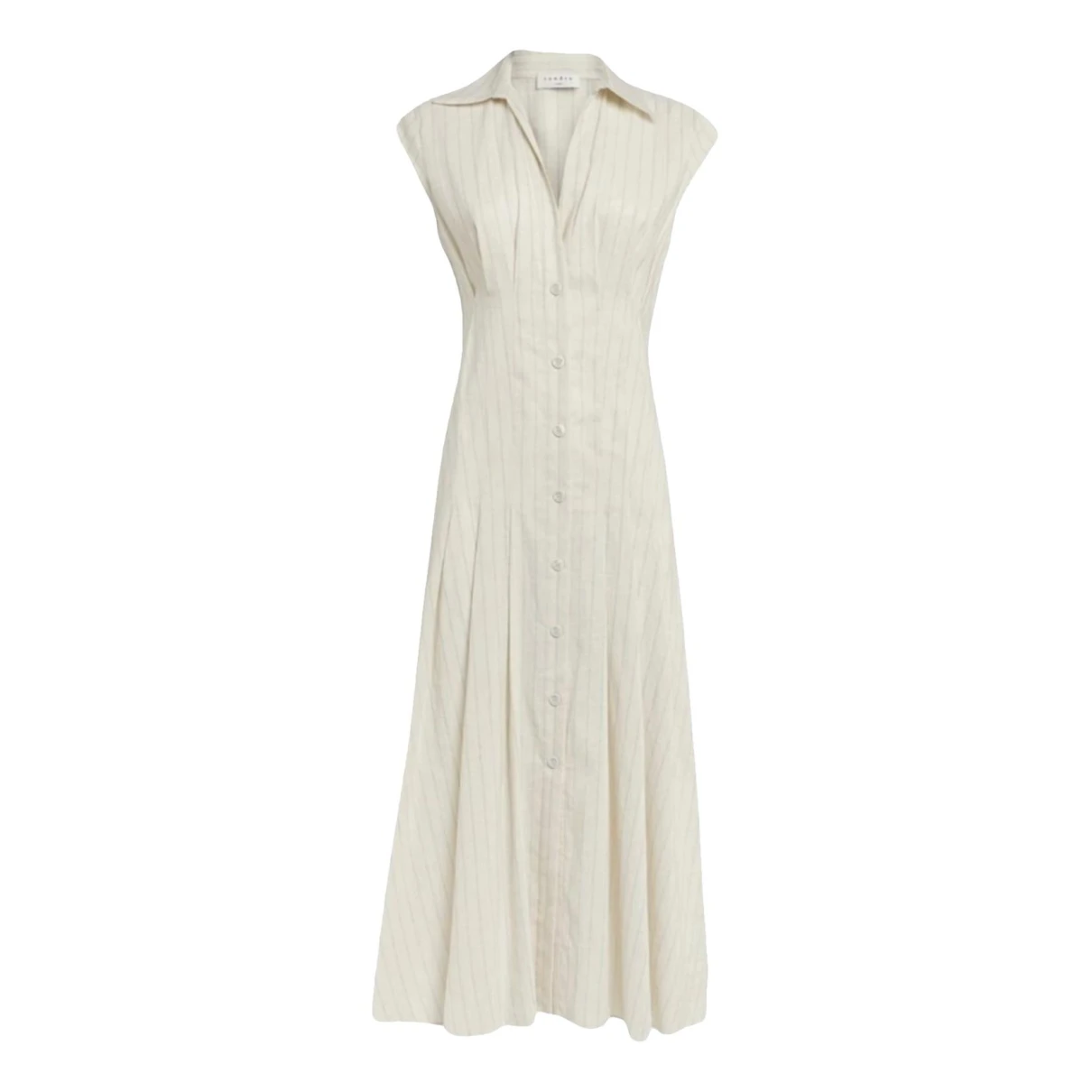 Pre-owned Sandro Linen Mid-length Dress In Other