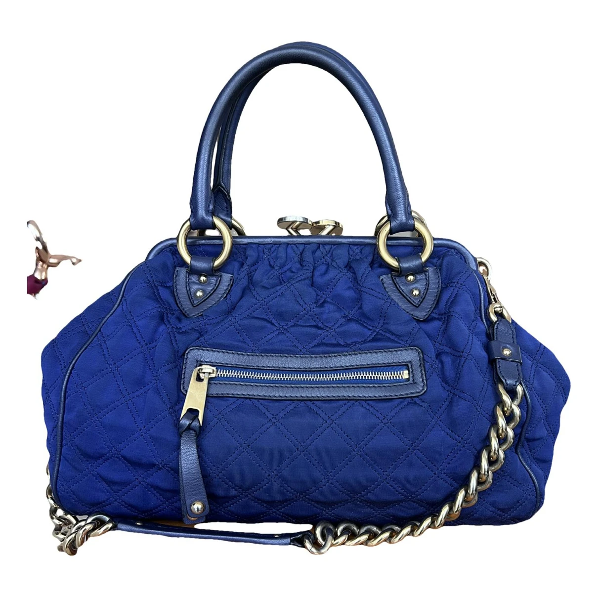 Pre-owned Marc Jacobs Stam Cloth Handbag In Blue