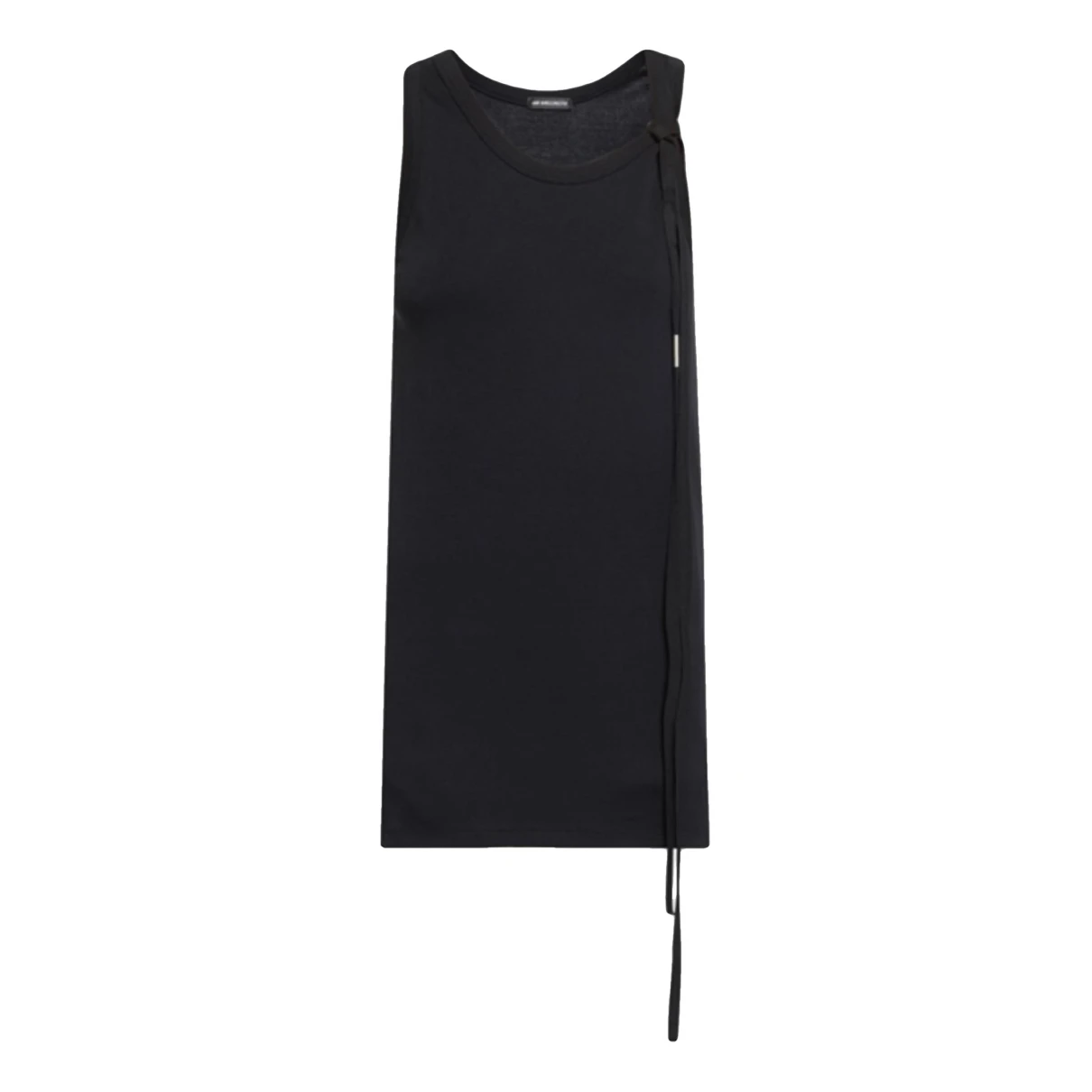 Pre-owned Ann Demeulemeester Jersey Top In Black