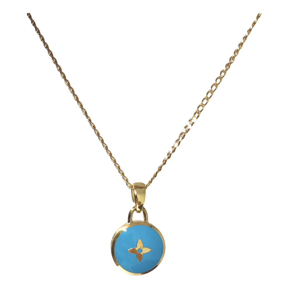 Pre-owned Louis Vuitton Necklace In Turquoise