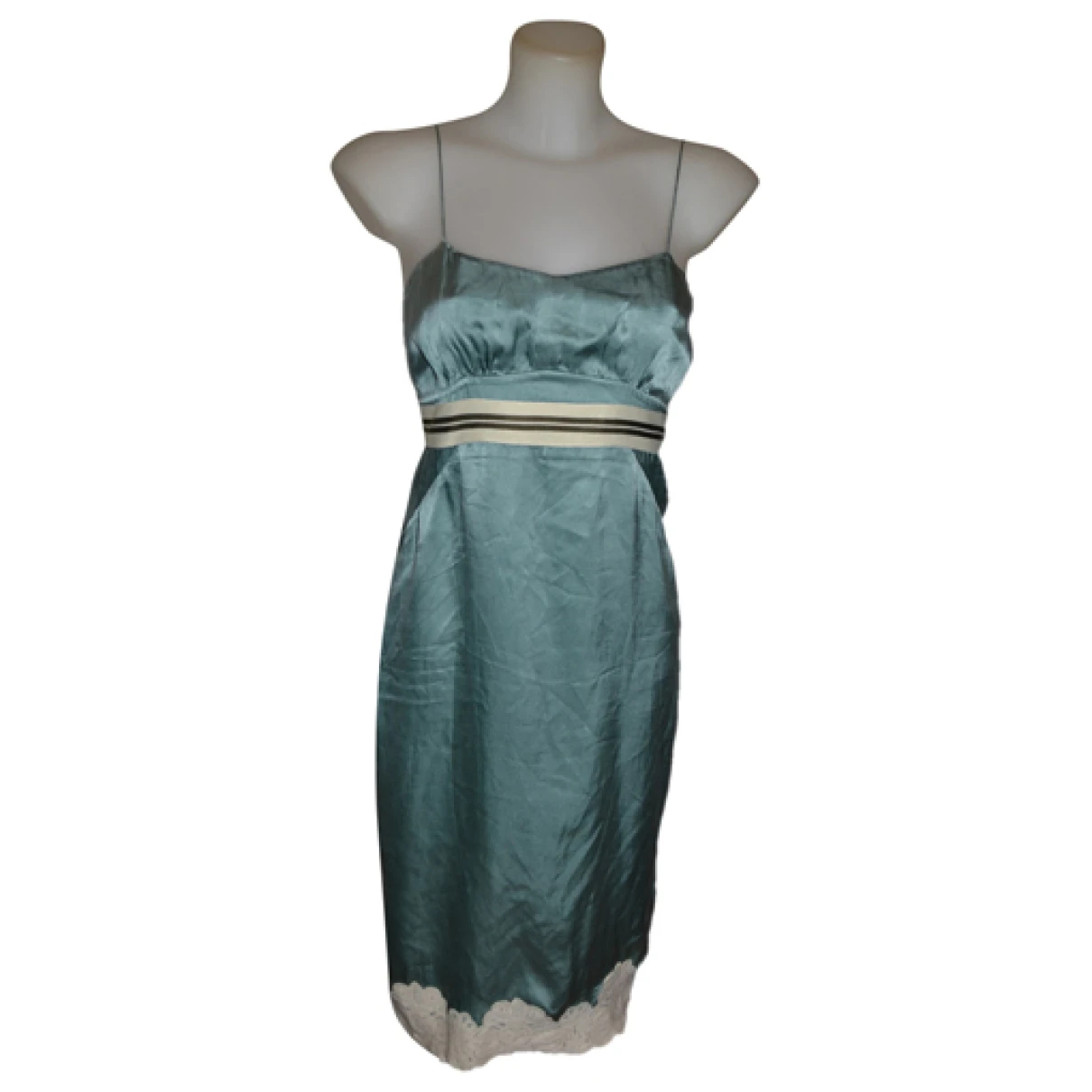Pre-owned Coast Weber & Ahaus Silk Mid-length Dress In Multicolour