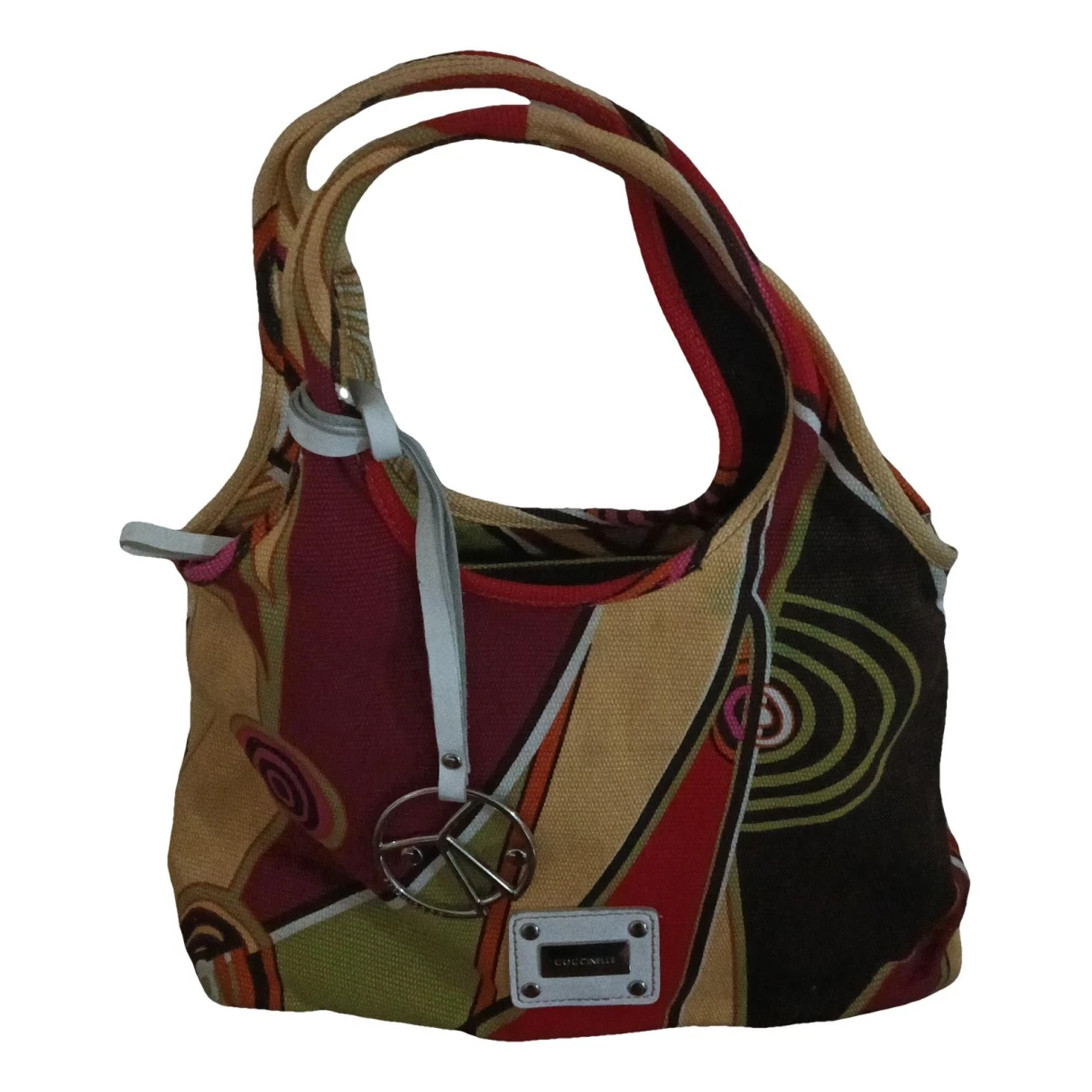 Pre-owned Coccinelle Cloth Handbag In Multicolour