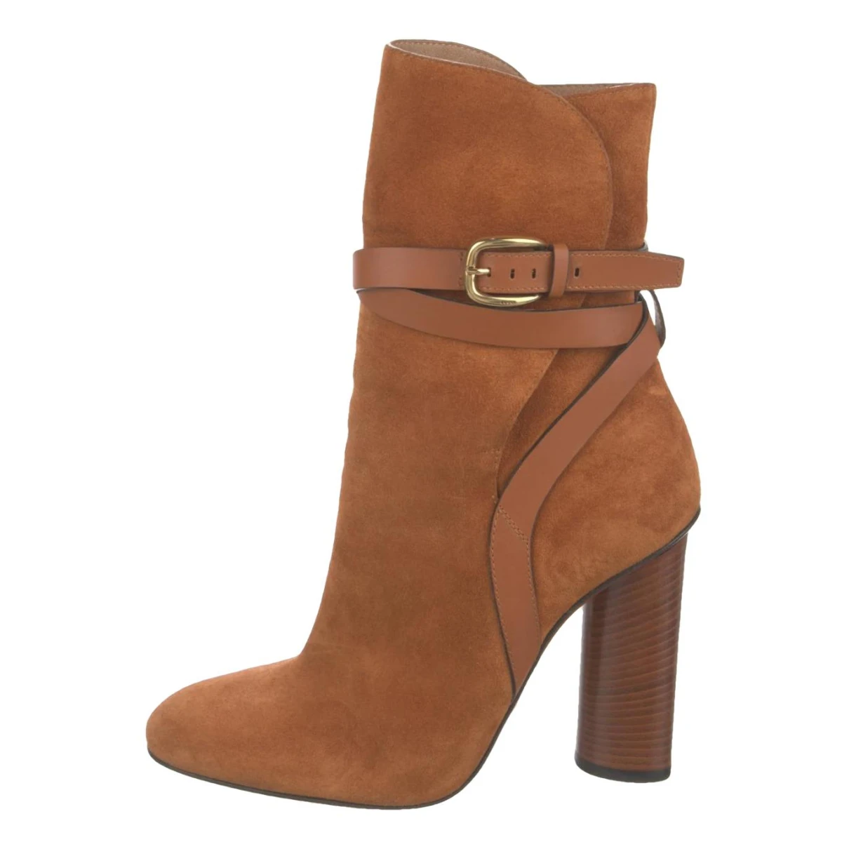Pre-owned Gucci Ankle Boots In Brown