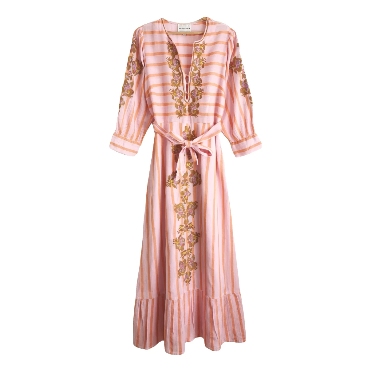 Pre-owned Antik Batik Maxi Dress In Pink