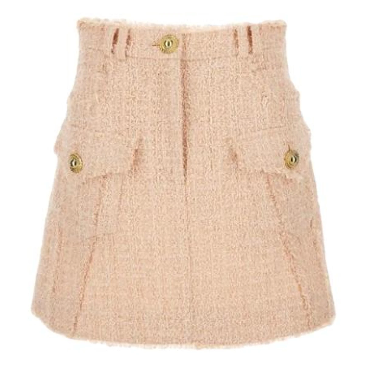 Pre-owned Balmain Mini Skirt In Pink