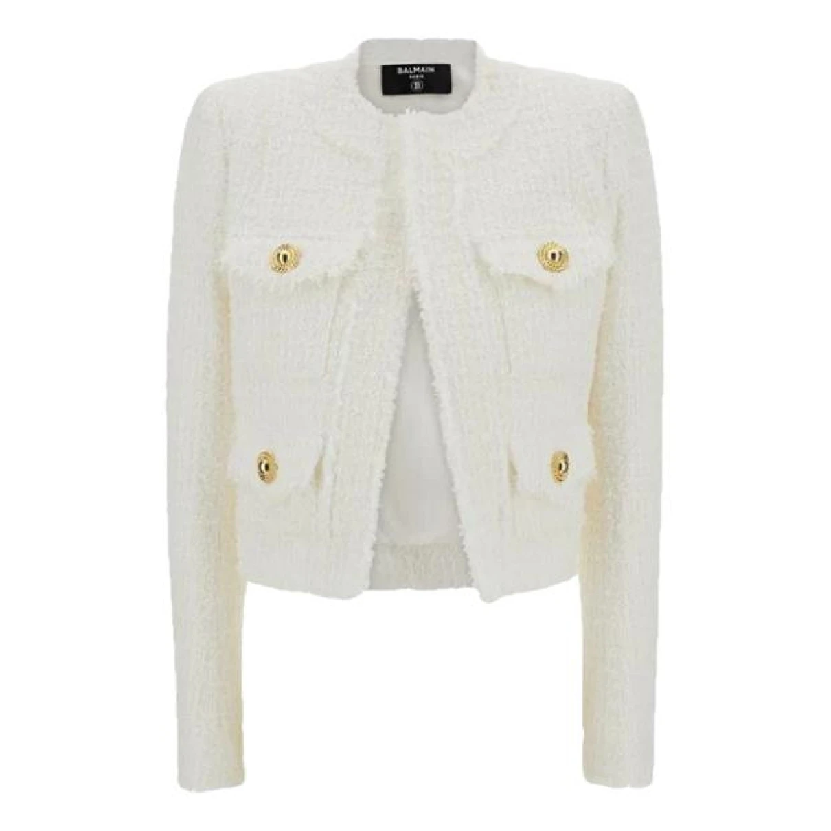 Pre-owned Balmain Jacket In White