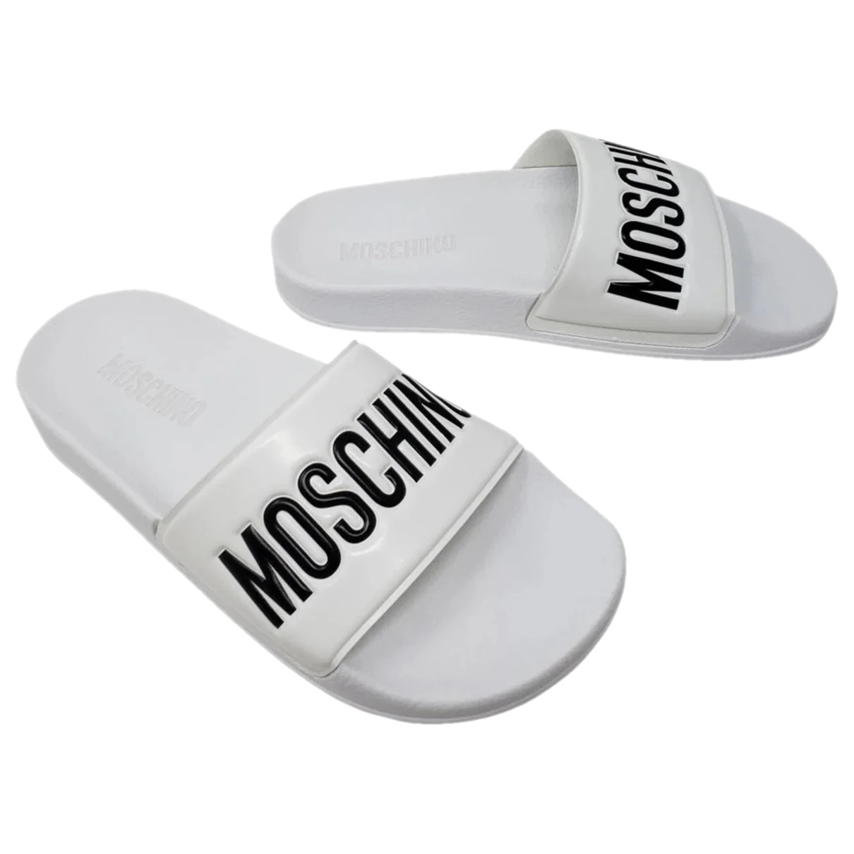 Pre-owned Moschino Sandal In White