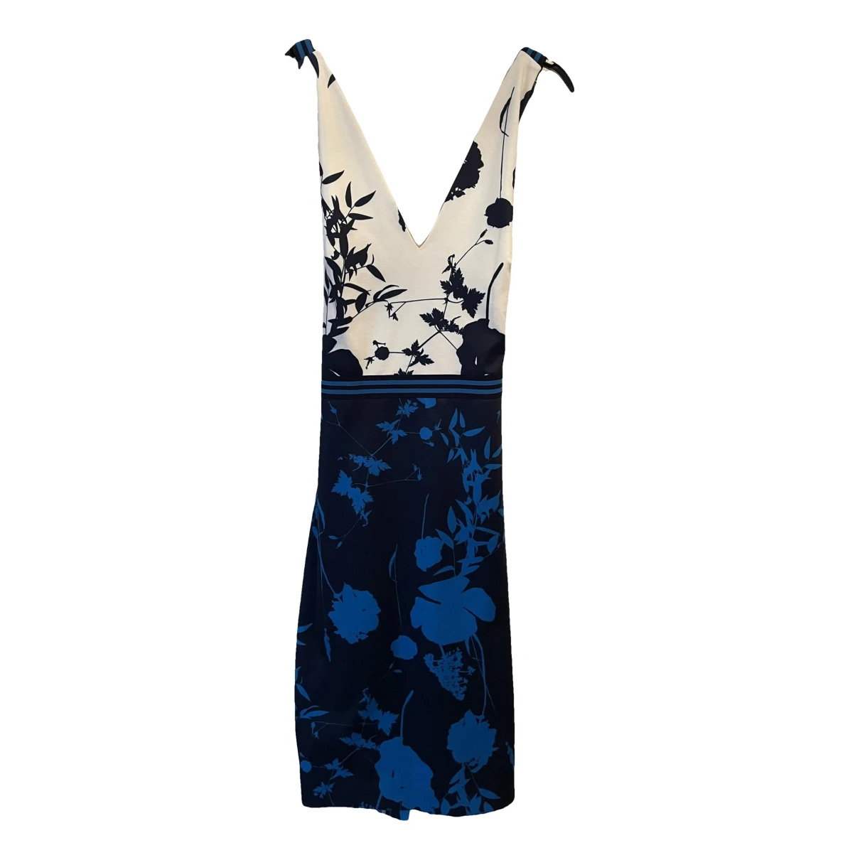 Pre-owned Ted Baker Mid-length Dress In Blue