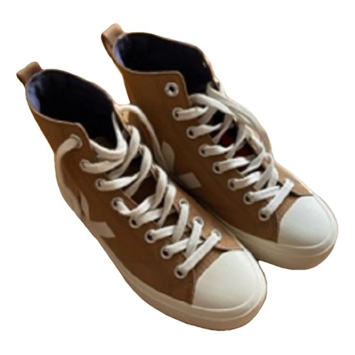 Pre-owned Veja Cloth Trainers In Brown