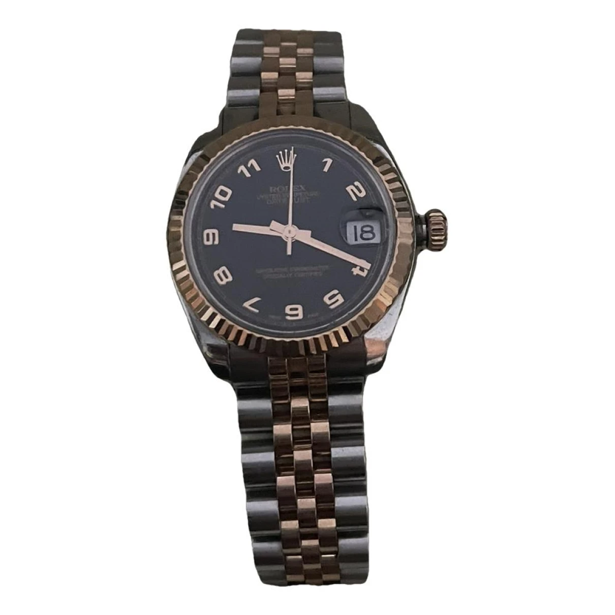 Pre-owned Rolex Datejust 31mm Pink Gold Watch