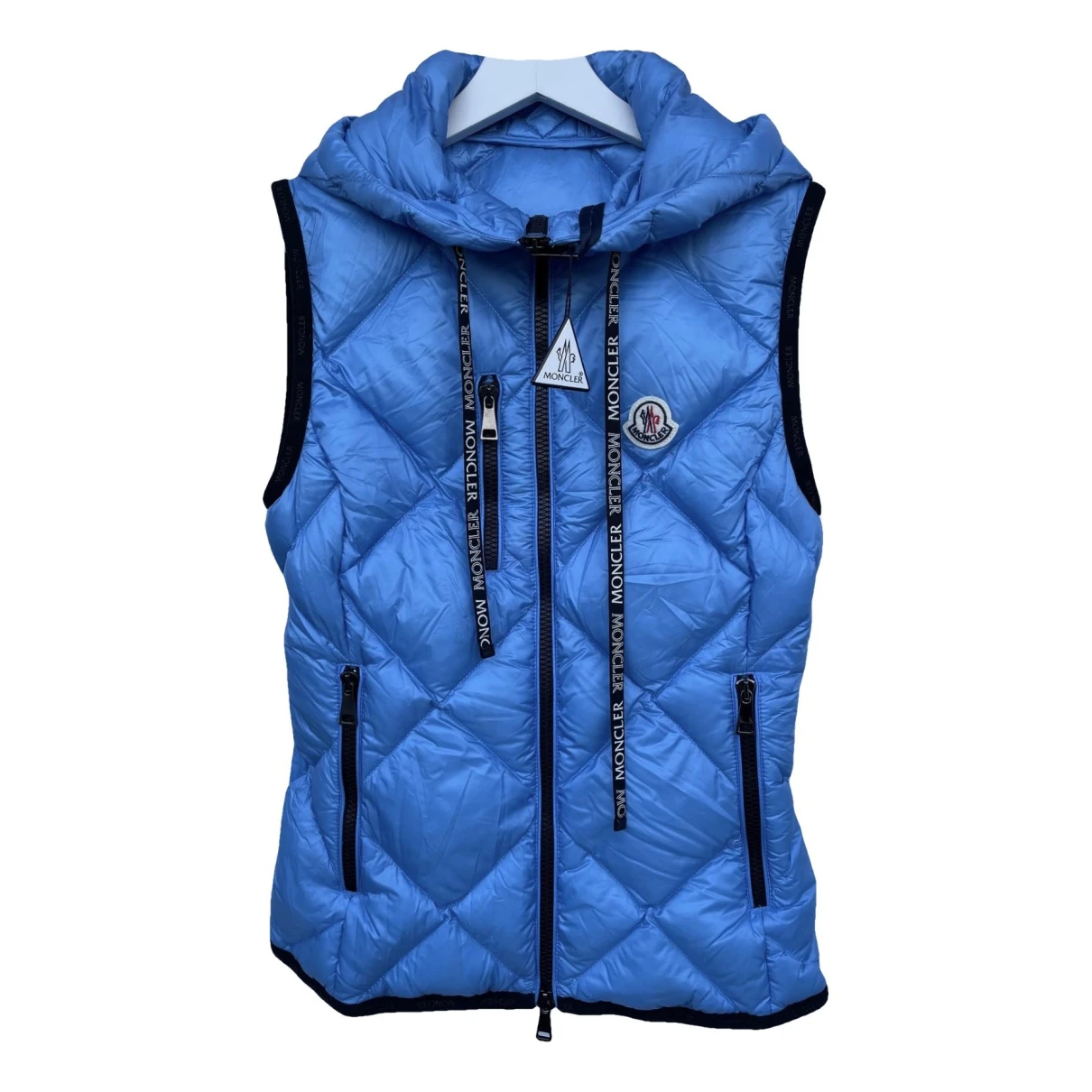 Pre-owned Moncler Cardi Coat In Blue
