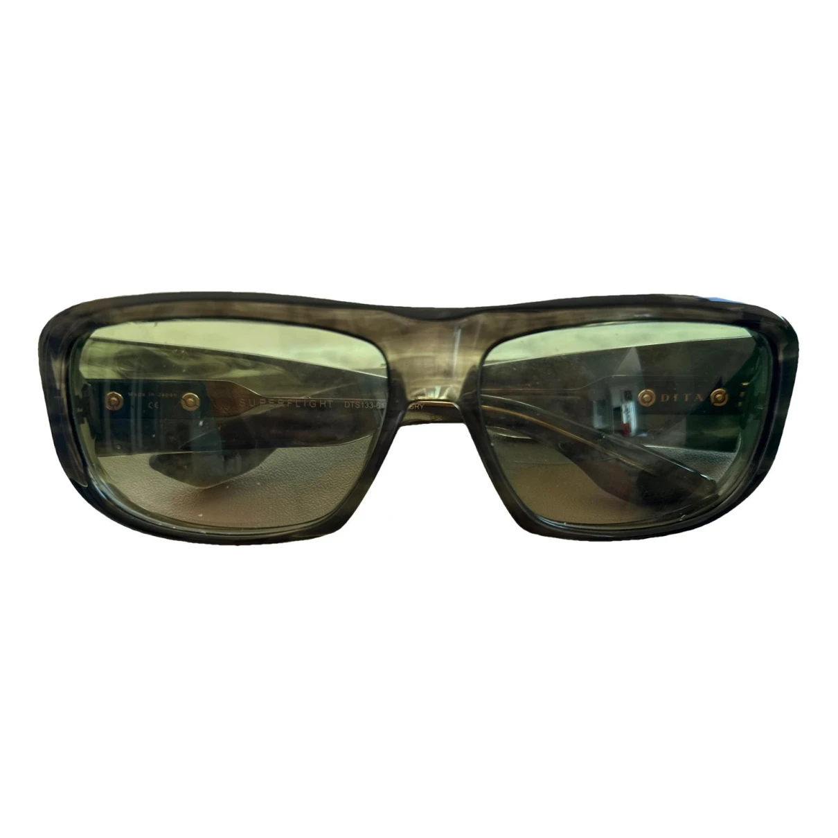 Pre-owned Dita Oversized Sunglasses In Green