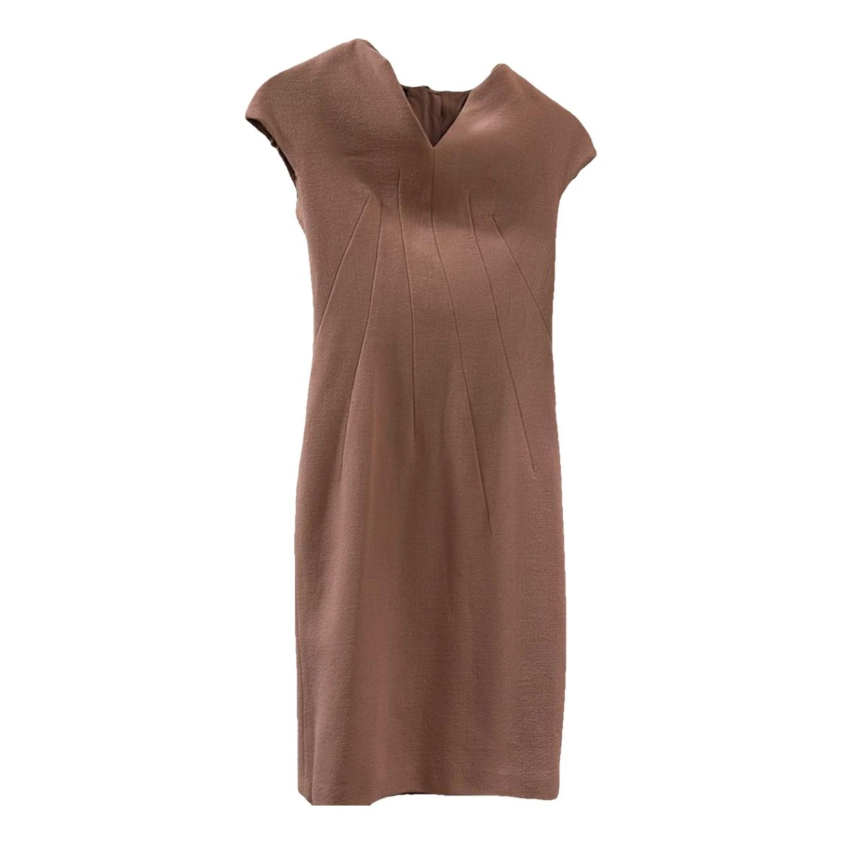 Pre-owned Escada Wool Mid-length Dress In Pink