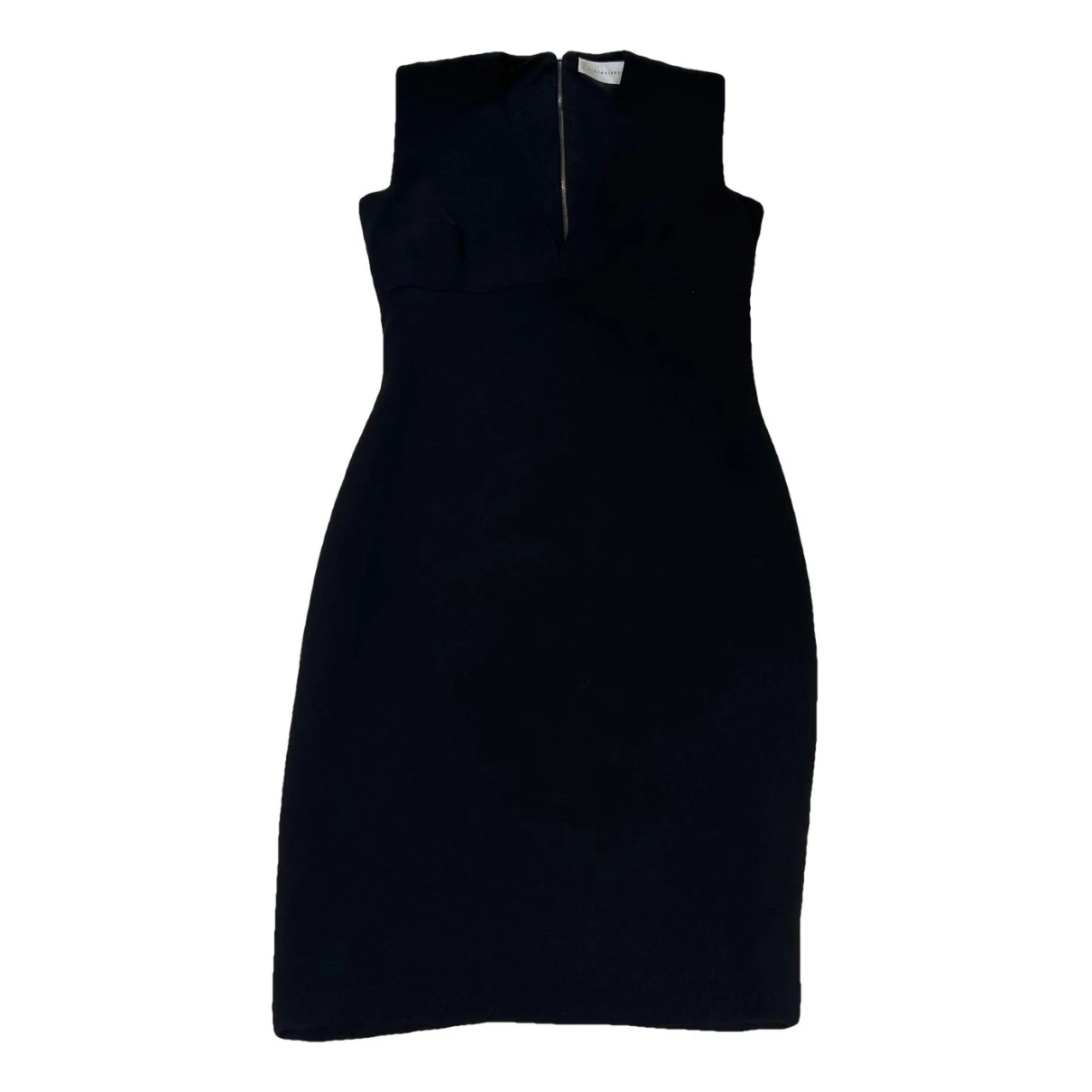 Pre-owned Victoria Beckham Wool Mid-length Dress In Black